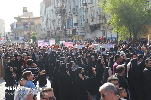 Luto nacional en Irán por los mártires del criminal atentado terrorista en Ahvaz